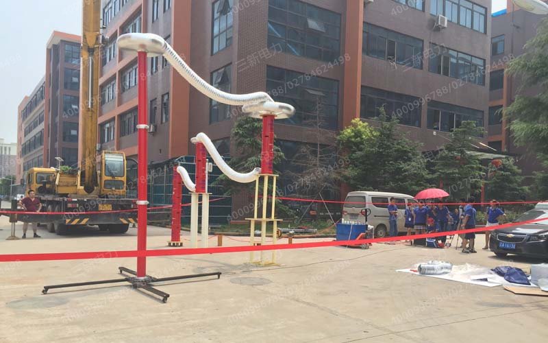 三新电力为出口柬埔寨的串联谐振进行出厂检验